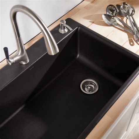 Double Bowl Kitchen Sink in White with 65 reviews, and the KOHLER Whitehaven Smart Divide Farmhouse Apron-Front Cast Iron 36 in. . Kohler kitchen sinks